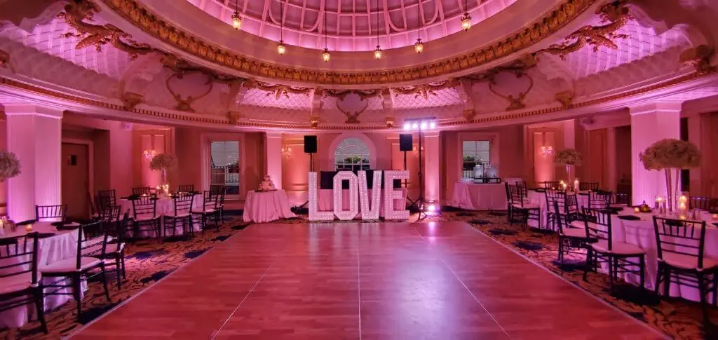 Wedding celebration and lighting at The Lenox Hotel, gallery photo 13