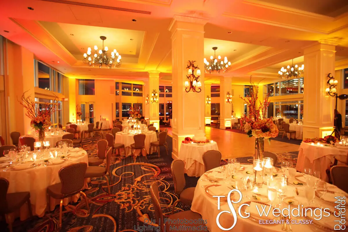 Wedding celebration and lighting at Boston Harbor Hotel, gallery photo 9
