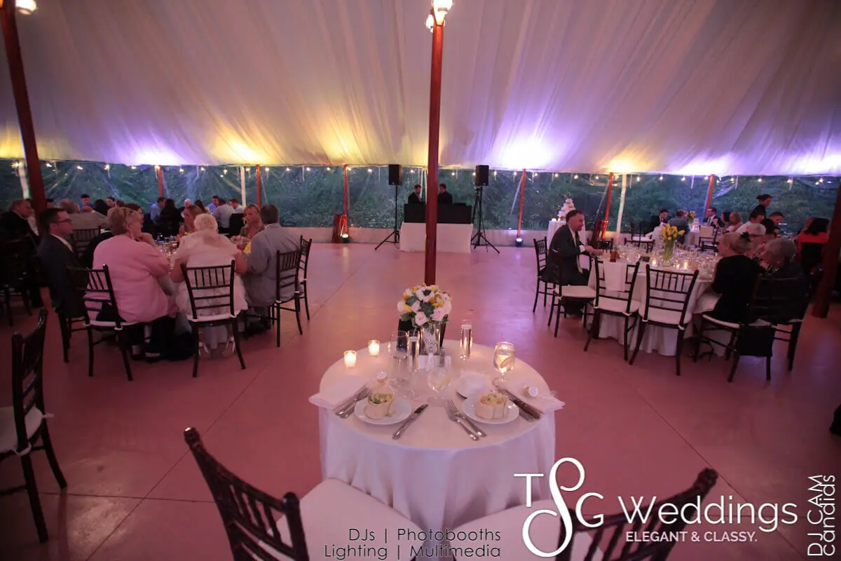 Wedding celebration and lighting at Willowdale Estate, gallery photo 7