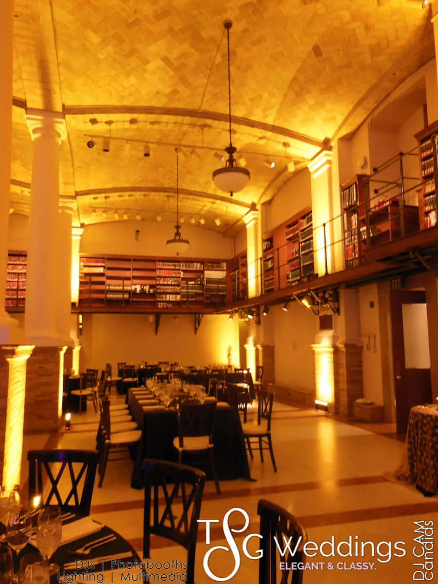 Wedding celebration and lighting at Boston Public Library, gallery photo 1