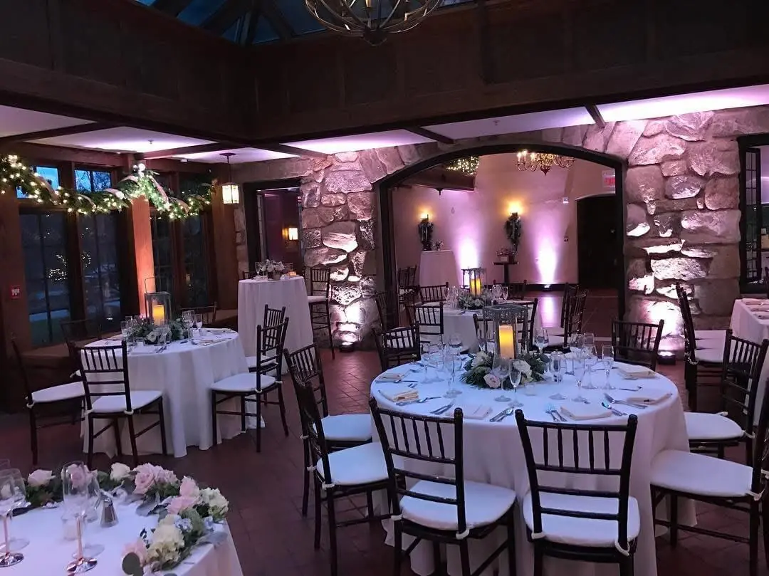 Wedding celebration and lighting at Willowdale Estate, gallery photo 47