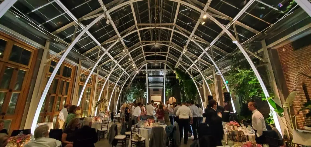 Wedding celebration and lighting at Tower Hill Botanic Gardens, gallery photo 12