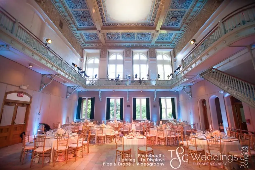 Wedding lighting at Multicultural Arts Center - Cambridge