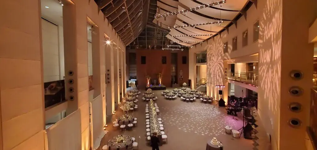 Wedding celebration and lighting at Peabody Essex Museum, gallery photo 25