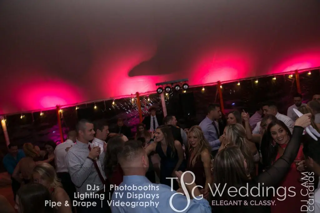 Wedding celebration and lighting at Willowdale Estate, gallery photo 25