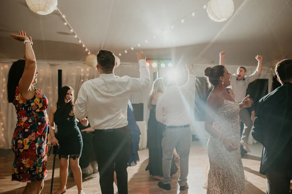 Wedding celebration and lighting at Glen Magna Farm, gallery photo 6