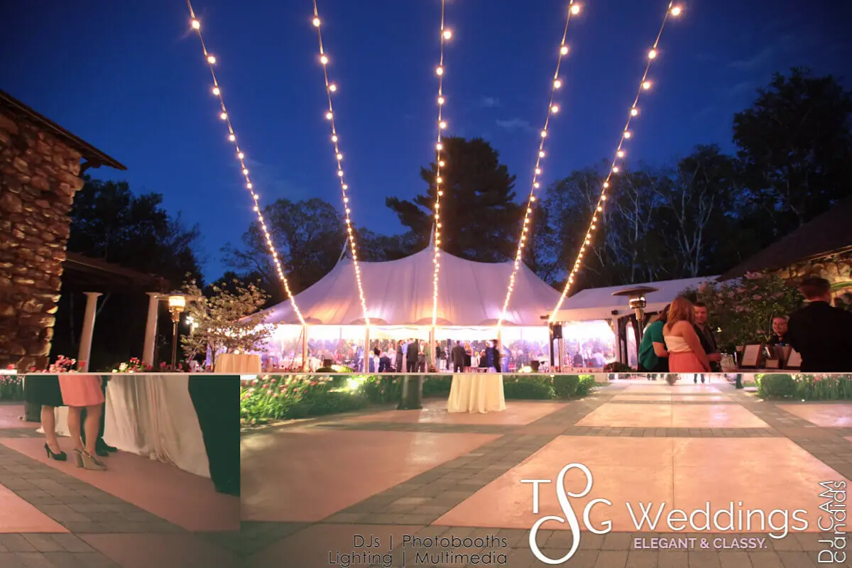Wedding celebration and lighting at Willowdale Estate, gallery photo 12