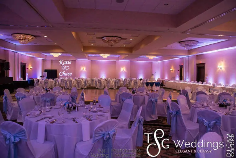Wedding celebration and lighting at Double Tree Hilton, gallery photo 12