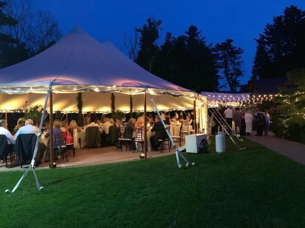 Wedding celebration and lighting at Willowdale Estate, gallery photo 43