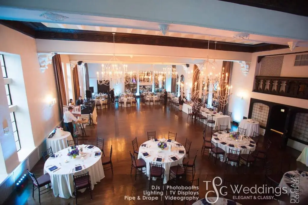 Wedding lighting at Alden Castle - Brookline