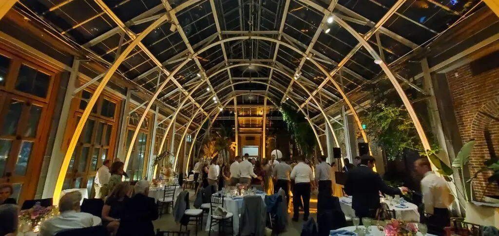 Wedding celebration and lighting at Tower Hill Botanic Gardens, gallery photo 7