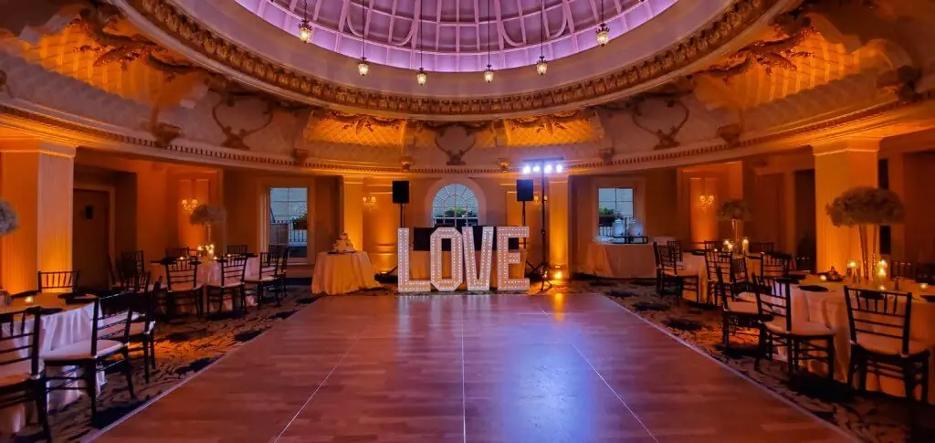Wedding celebration and lighting at The Lenox Hotel, gallery photo 3