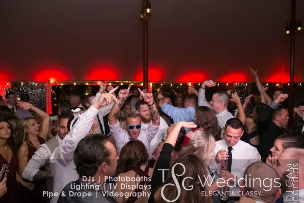 Wedding celebration and lighting at Willowdale Estate, gallery photo 37