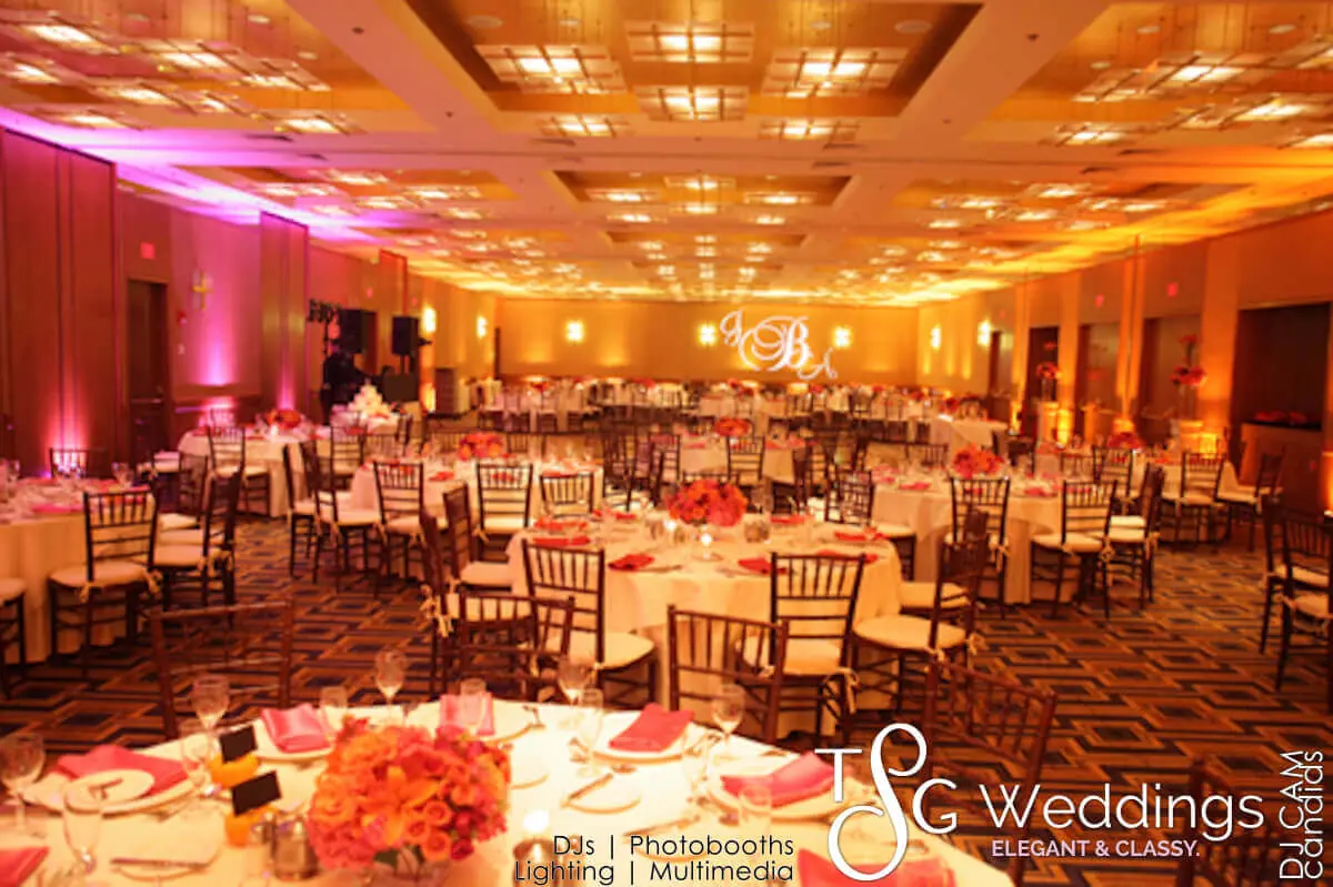 Wedding lighting at The Charles Hotel