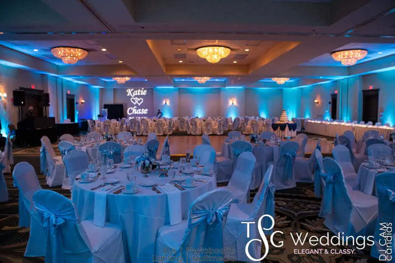 Wedding celebration and lighting at Double Tree Hilton, gallery photo 14