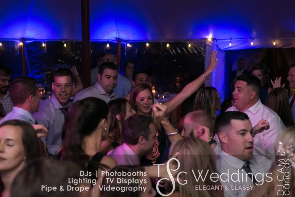 Wedding celebration and lighting at Willowdale Estate, gallery photo 29
