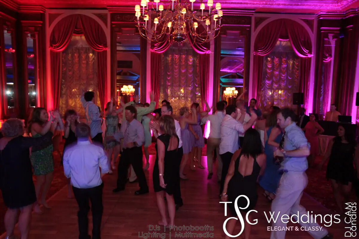 Wedding celebration and lighting at Fairmont Copley Plaza, gallery photo 15