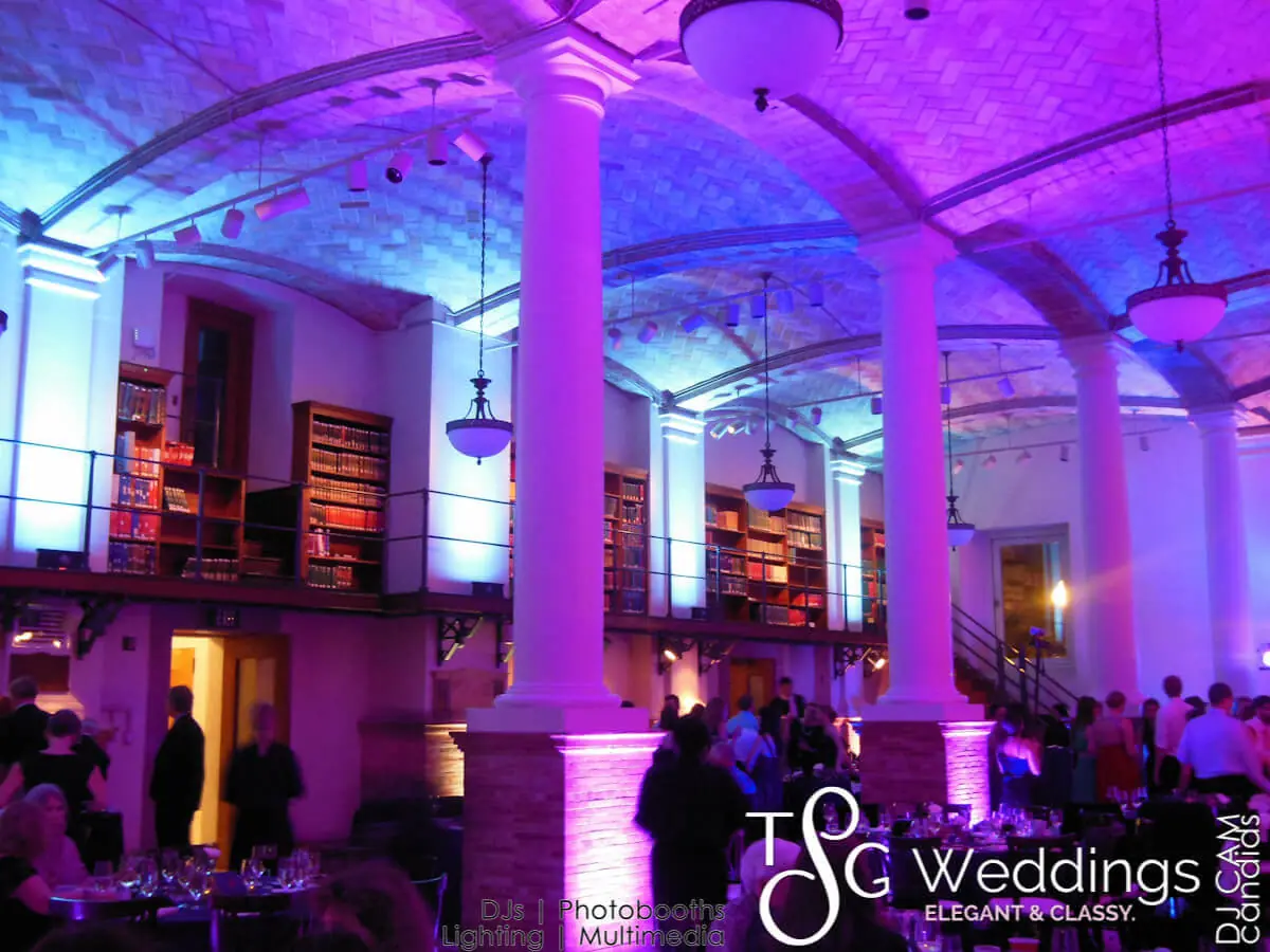 Wedding celebration and lighting at Boston Public Library, gallery photo 14
