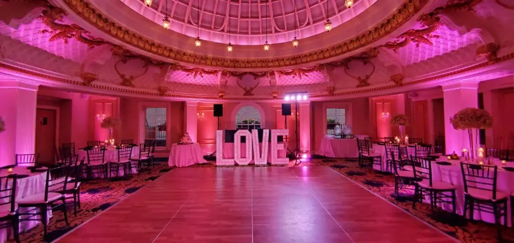 Wedding celebration and lighting at The Lenox Hotel, gallery photo 12