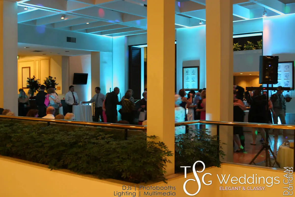 Wedding lighting at The Langham Hotel