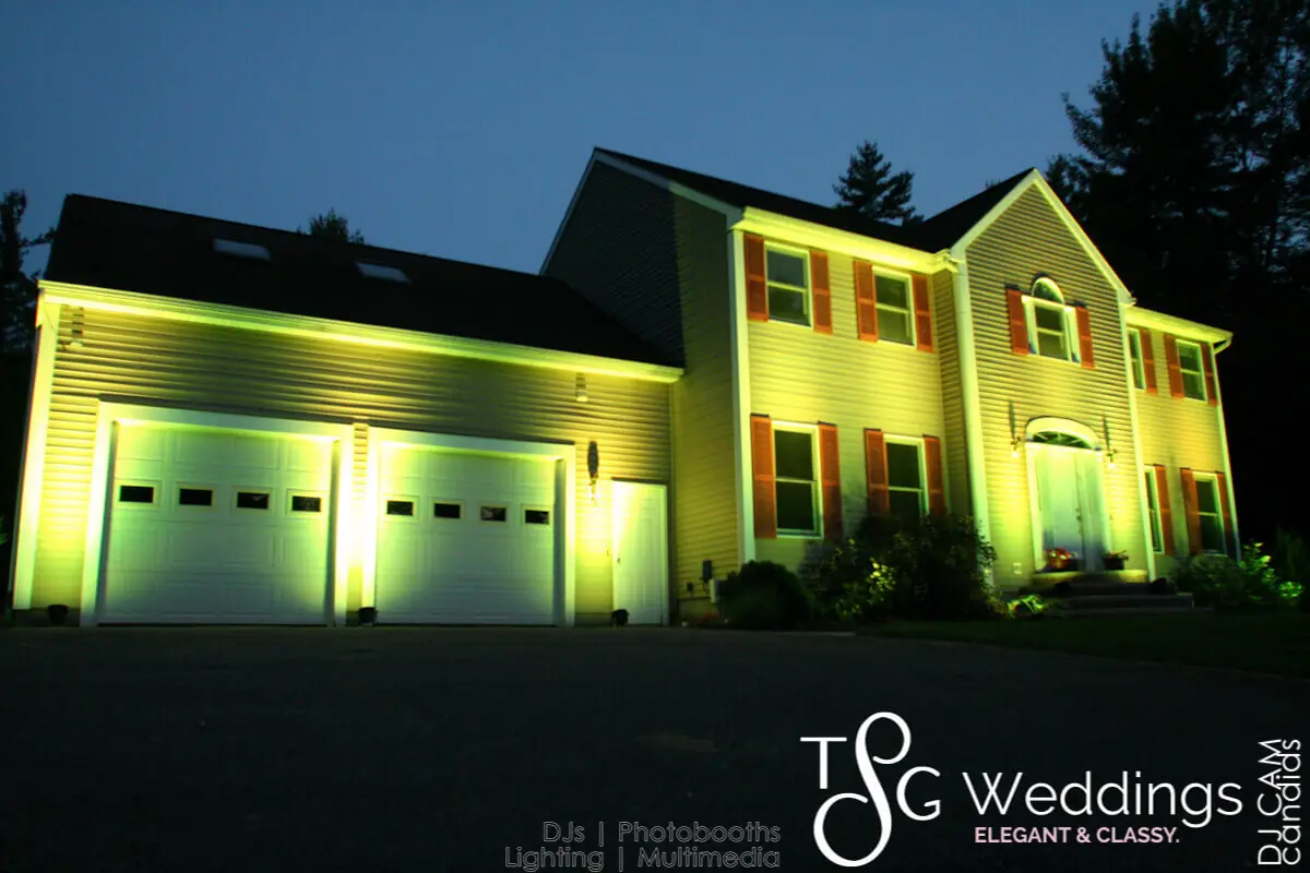 Wedding celebration and lighting at Private Home, gallery photo 1