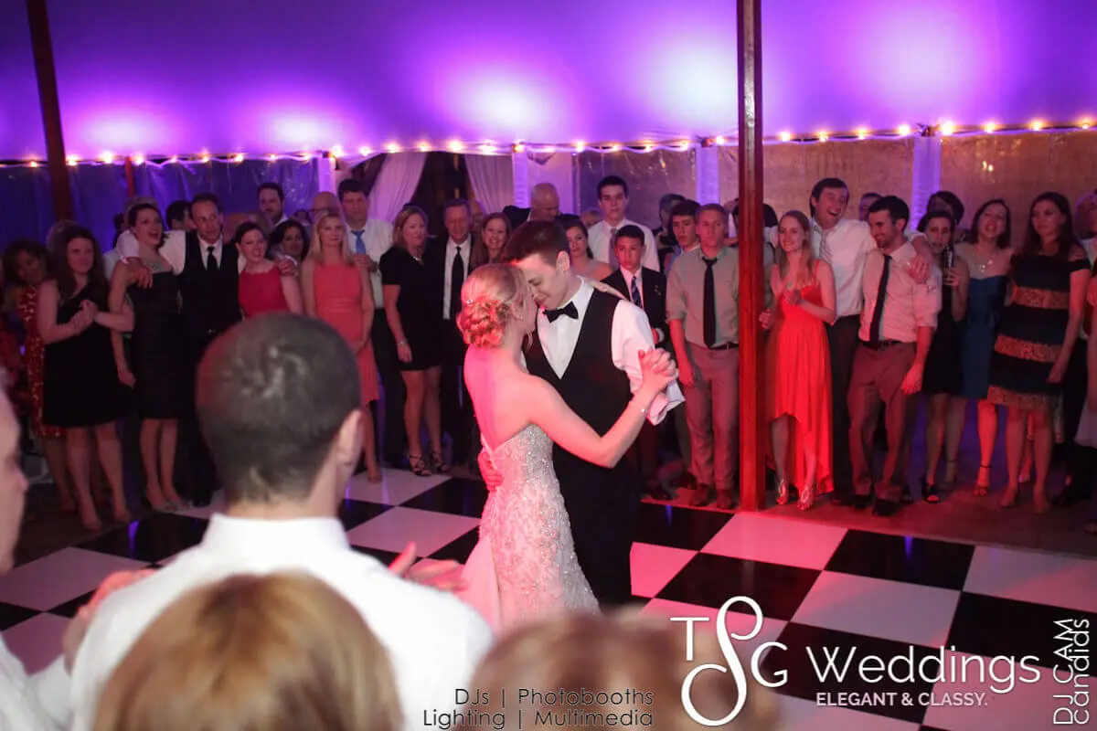 Wedding celebration and lighting at Willowdale Estate, gallery photo 20