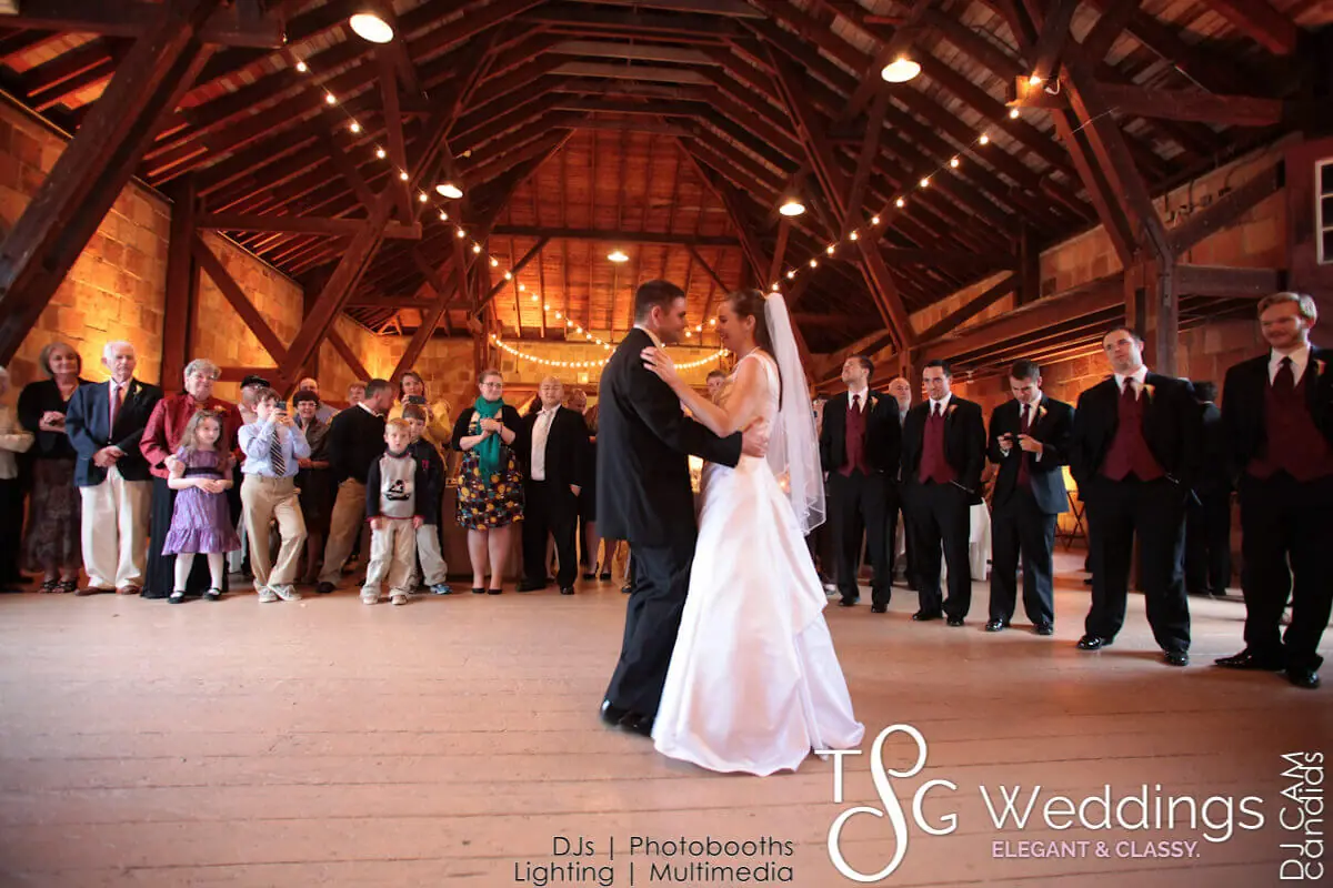 Wedding celebration and lighting at The Crane Estate Barn, gallery photo 4