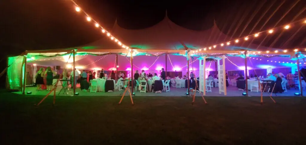 Wedding celebration and lighting at Moraine Farm - Beverly, gallery photo 14