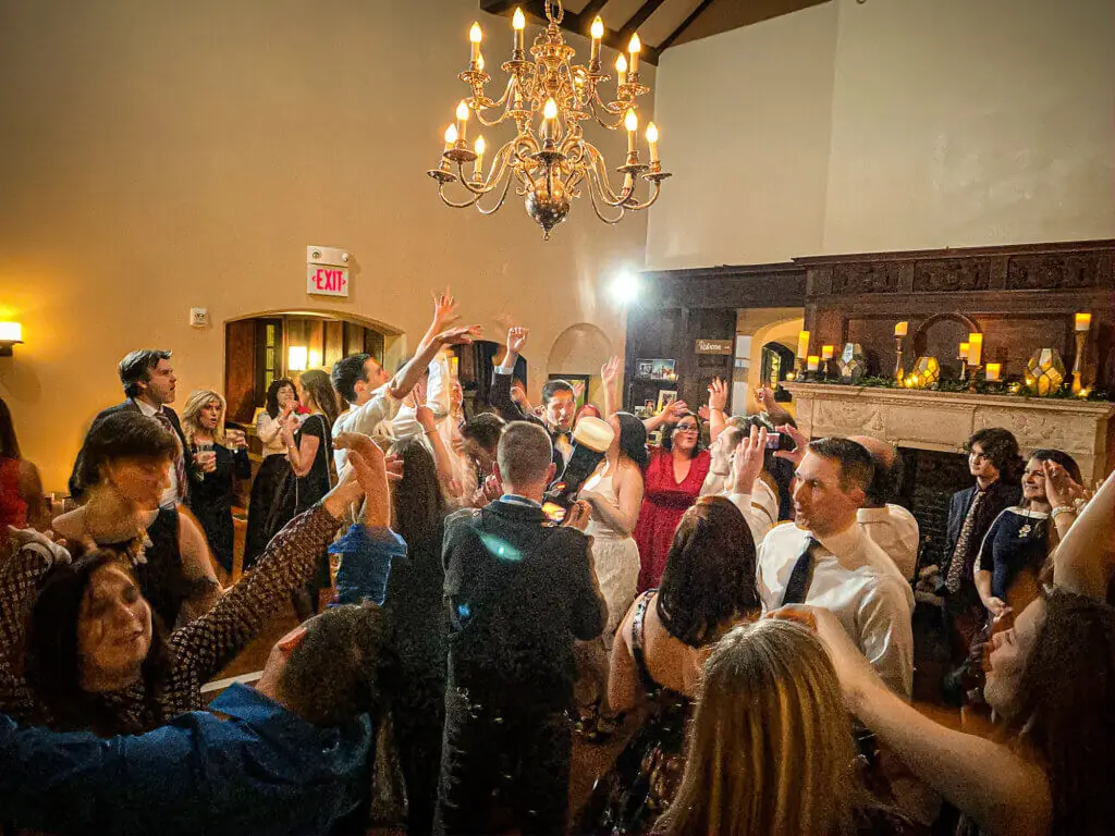 Wedding celebration and lighting at Willowdale Estate, gallery photo 42